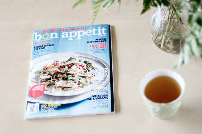January 2011 Bon Appetit issue front cover